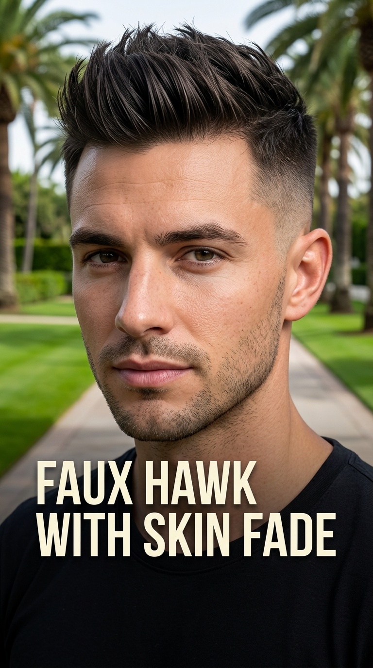 Faux Hawk with Skin Fade