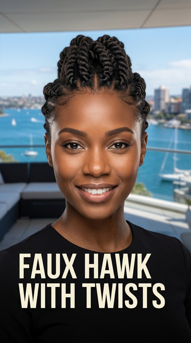 Faux Hawk with Twists