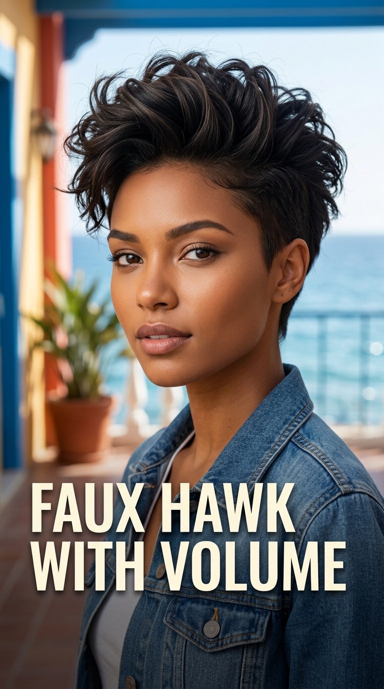 Faux Hawk with Volume