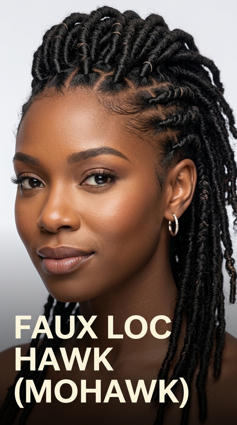 Faux Loc Hawk (Mohawk)
