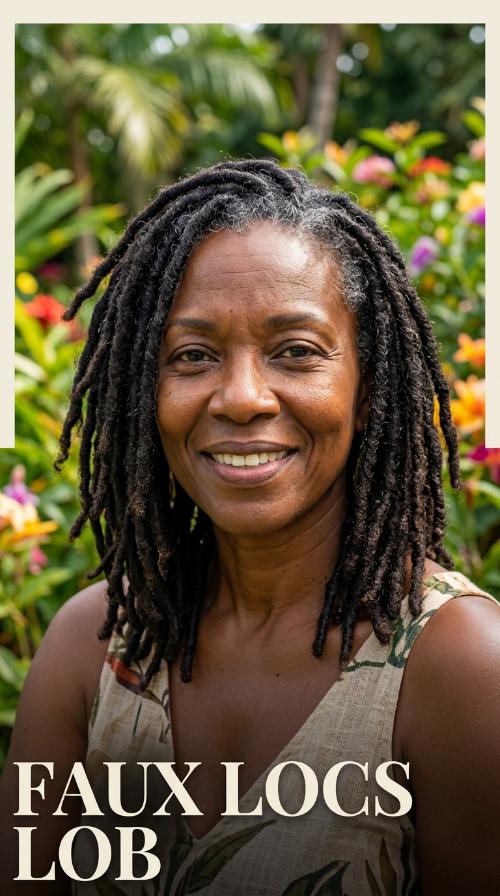 Faux Locs Lob