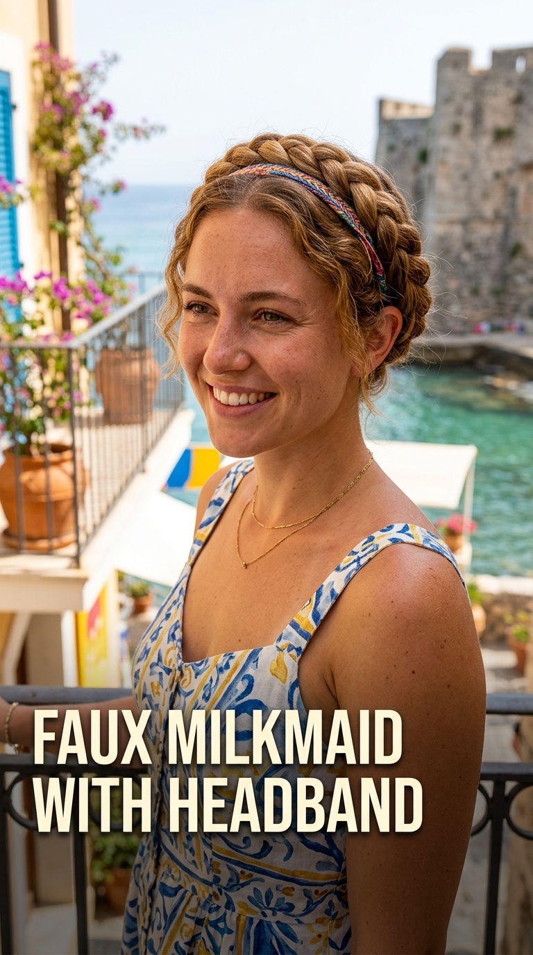 Faux Milkmaid with Headband