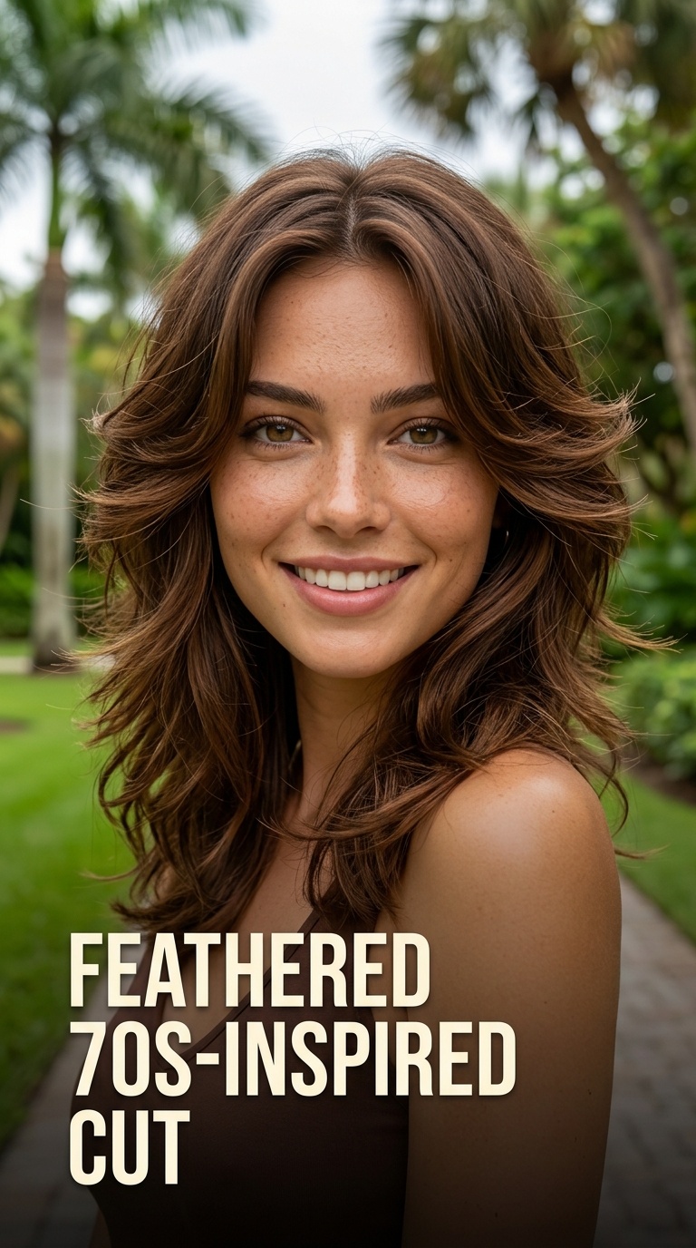 Feathered 70s-Inspired Cut