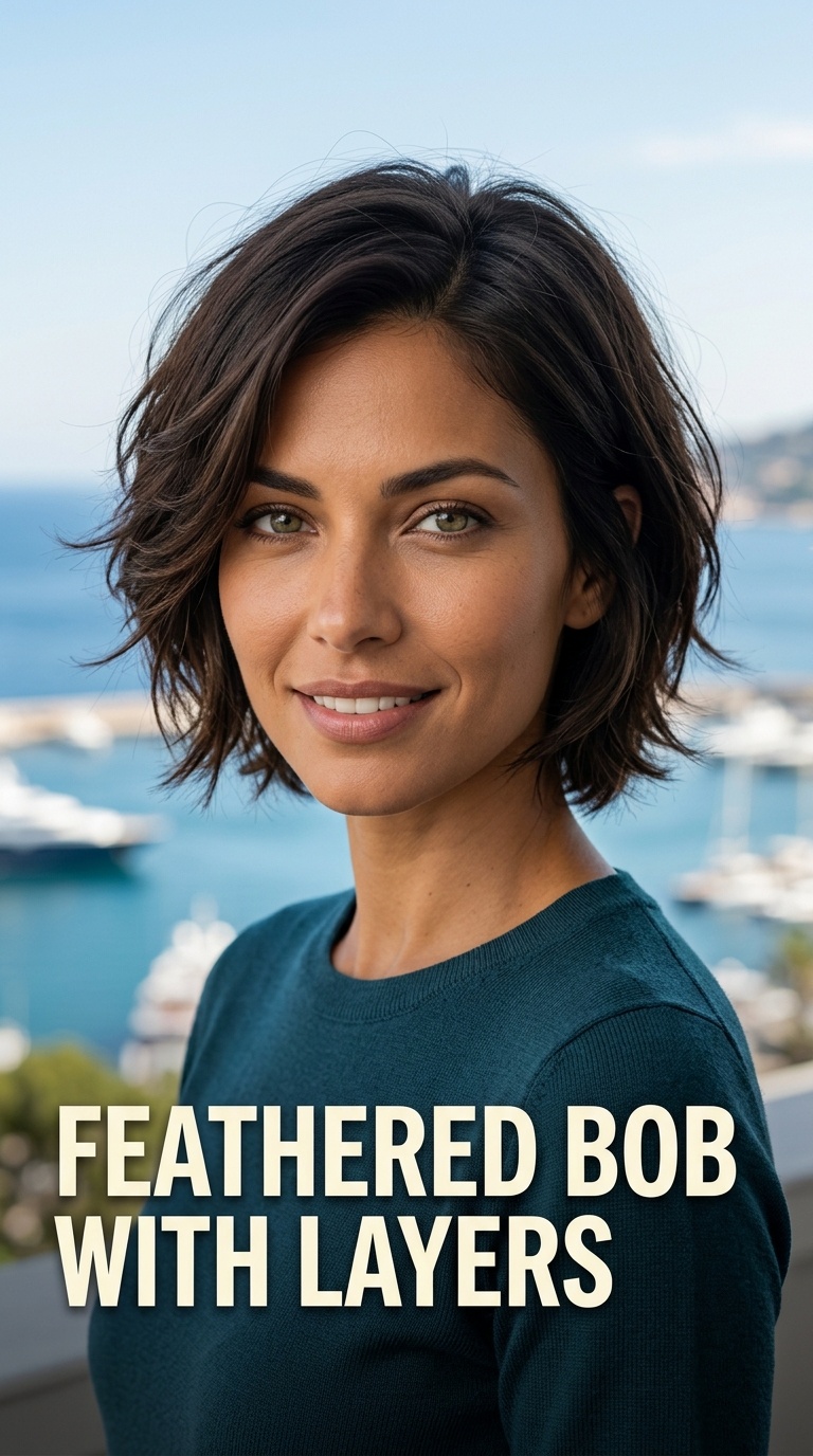 Feathered Bob with Layers