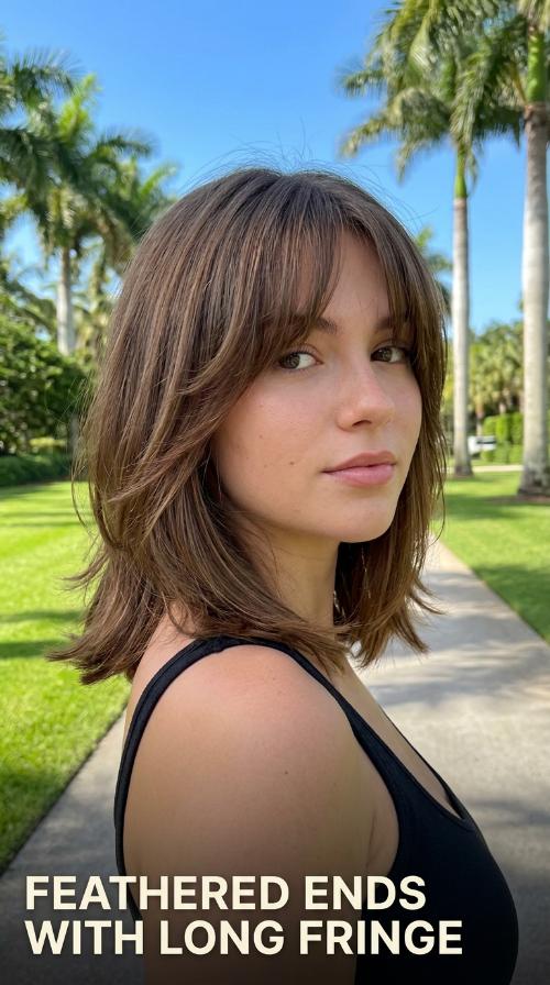 Feathered Ends with Long Fringe