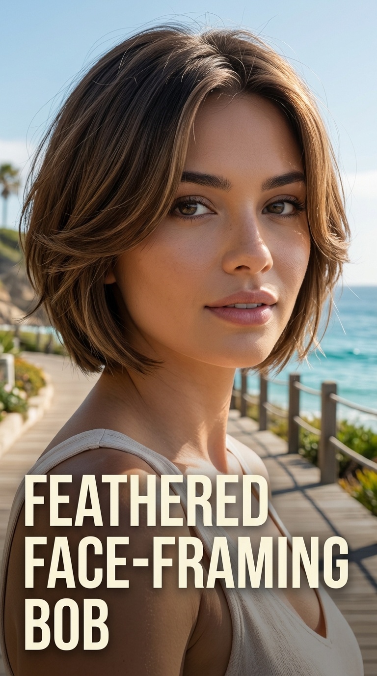 Feathered Face-Framing Bob