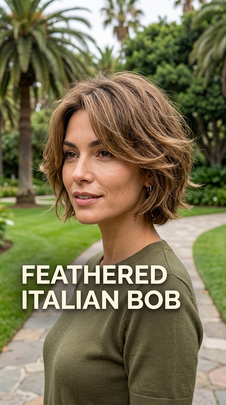 Feathered Italian Bob