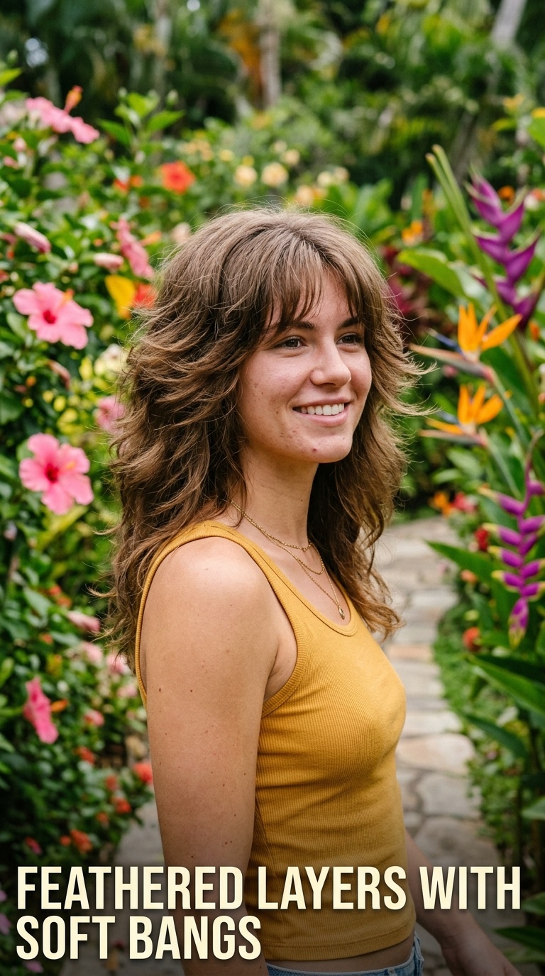 Feathered Layers with Soft Bangs