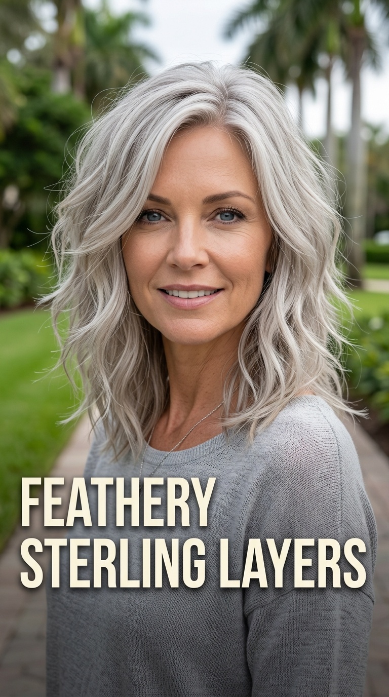 Feathery Sterling Layers