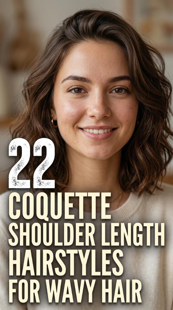 22 Coquette Shoulder Length Hairstyles for Wavy Hair