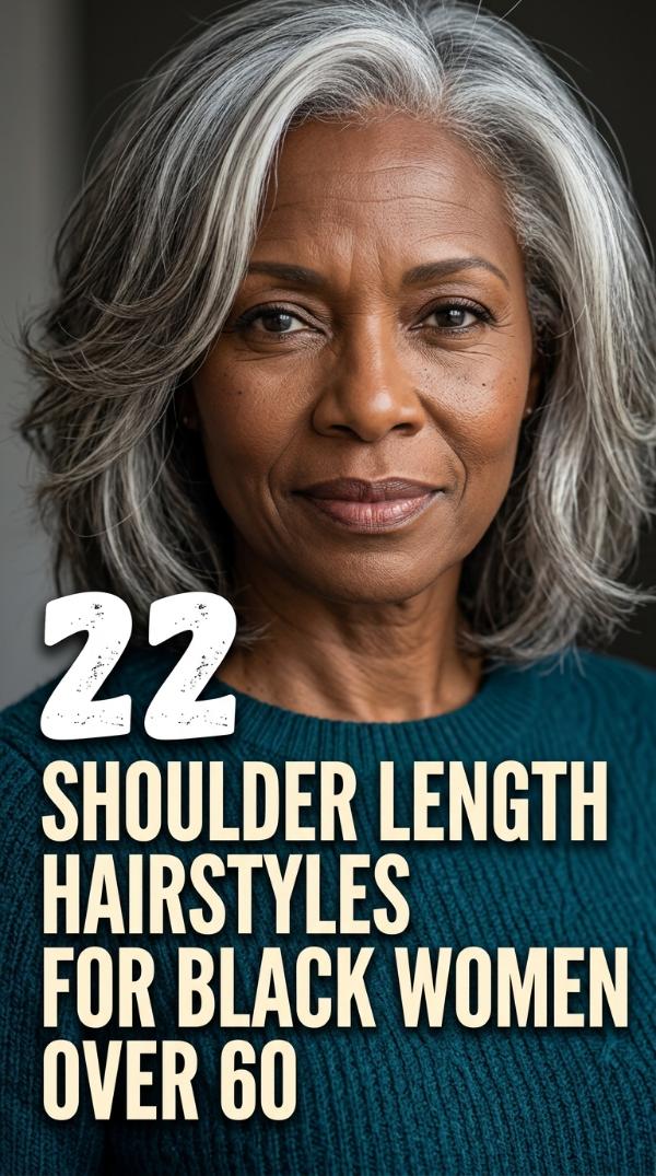 22 Shoulder Length Hairstyles for Black Women Over 60