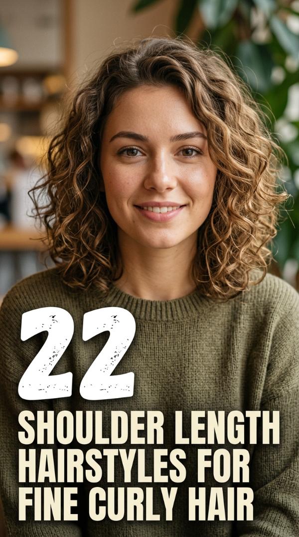 22 Shoulder Length Hairstyles for Fine Curly Hair