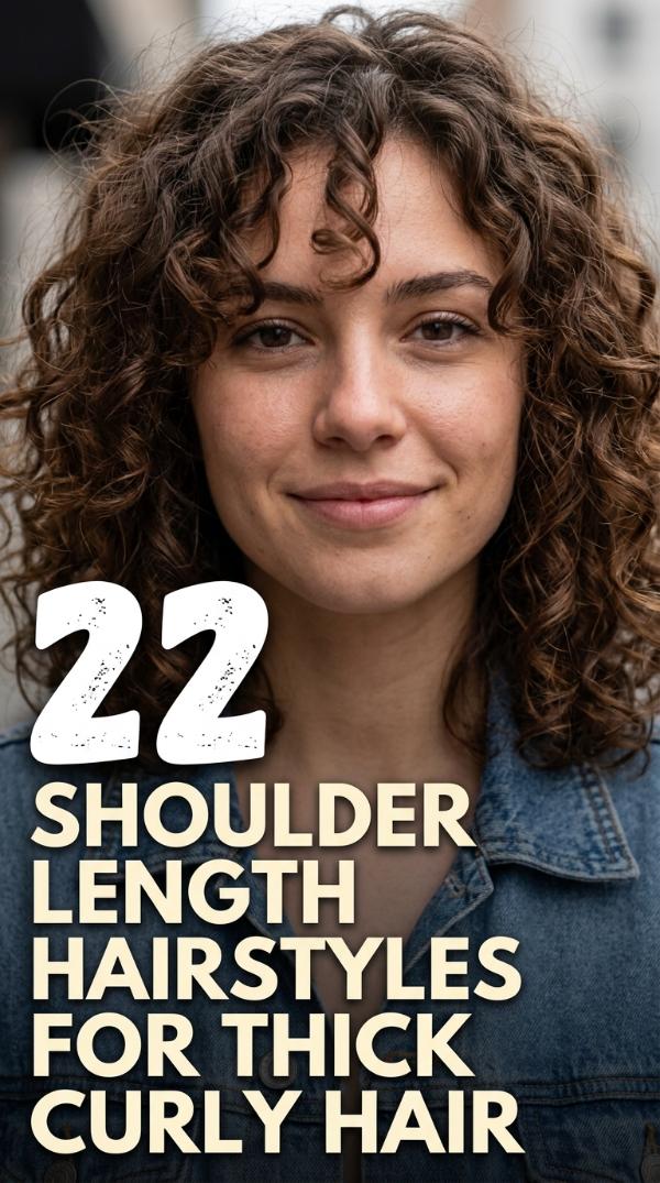 22 Shoulder Length Hairstyles for Thick Curly Hair