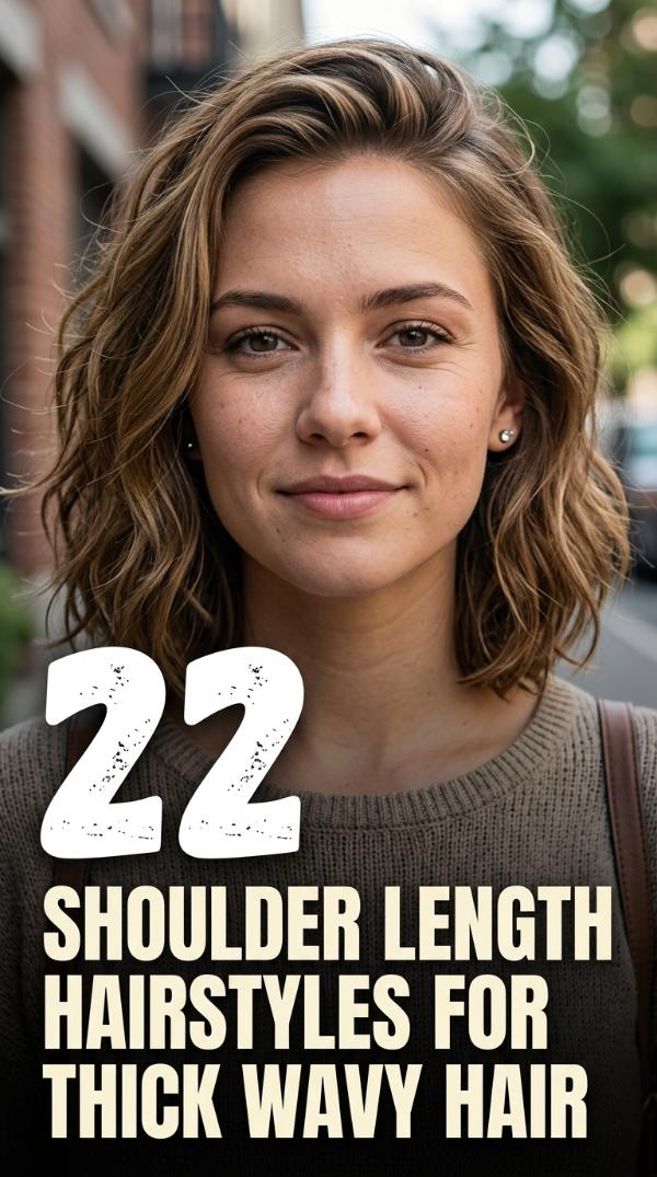 22 Shoulder Length Hairstyles for Thick Wavy Hair