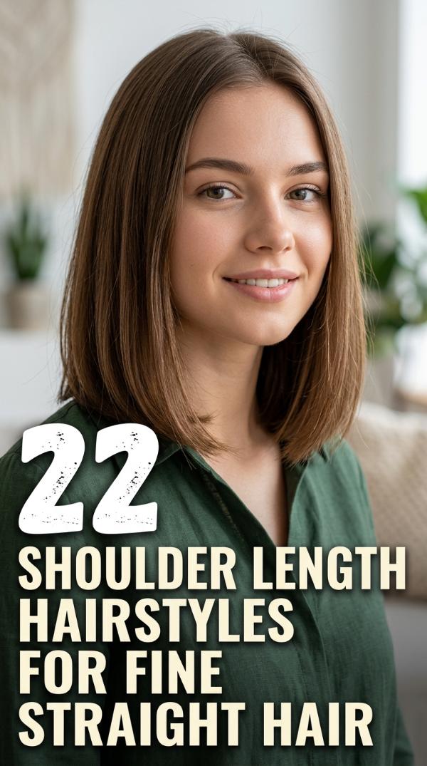 22 Shoulder Length Hairstyles for Fine Straight Hair