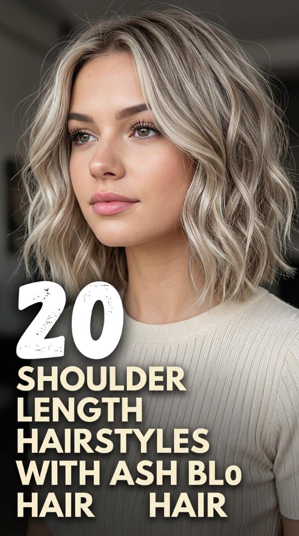 20 Shoulder Length Hairstyles with Ash Blonde Hair