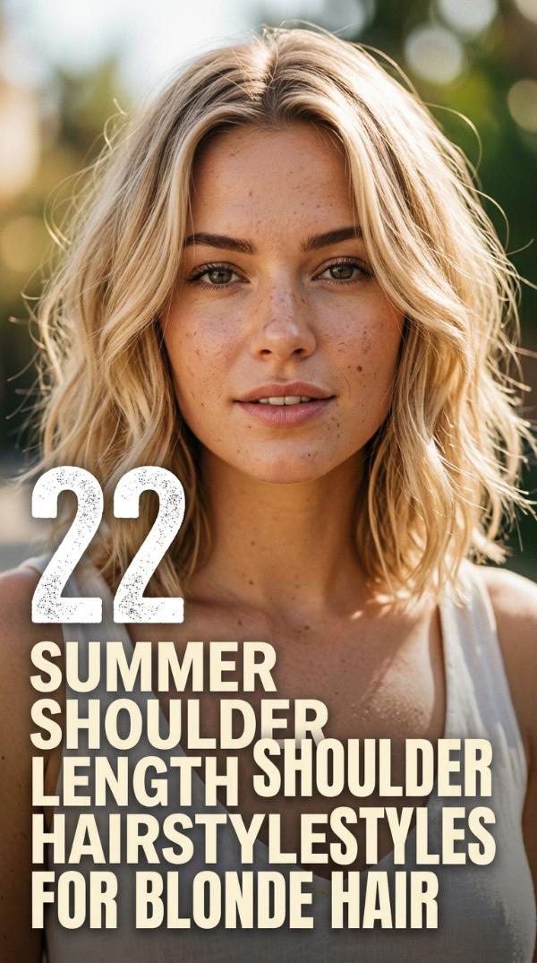22 Summer Shoulder Length Hairstyles for Blonde Hair