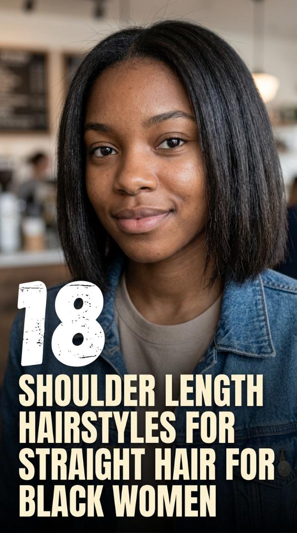 18 Shoulder Length Hairstyles for Straight Hair for Black Women