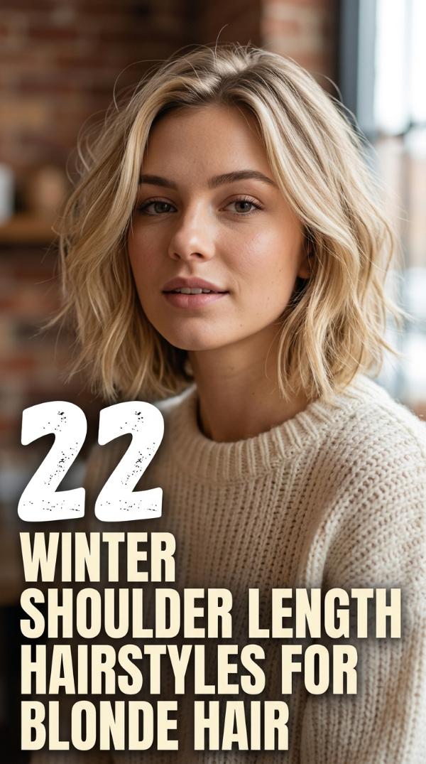 22 Winter Shoulder Length Hairstyles for Blonde Hair