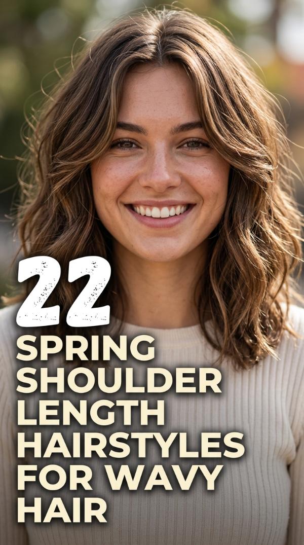 22 Spring Shoulder Length Hairstyles for Wavy Hair