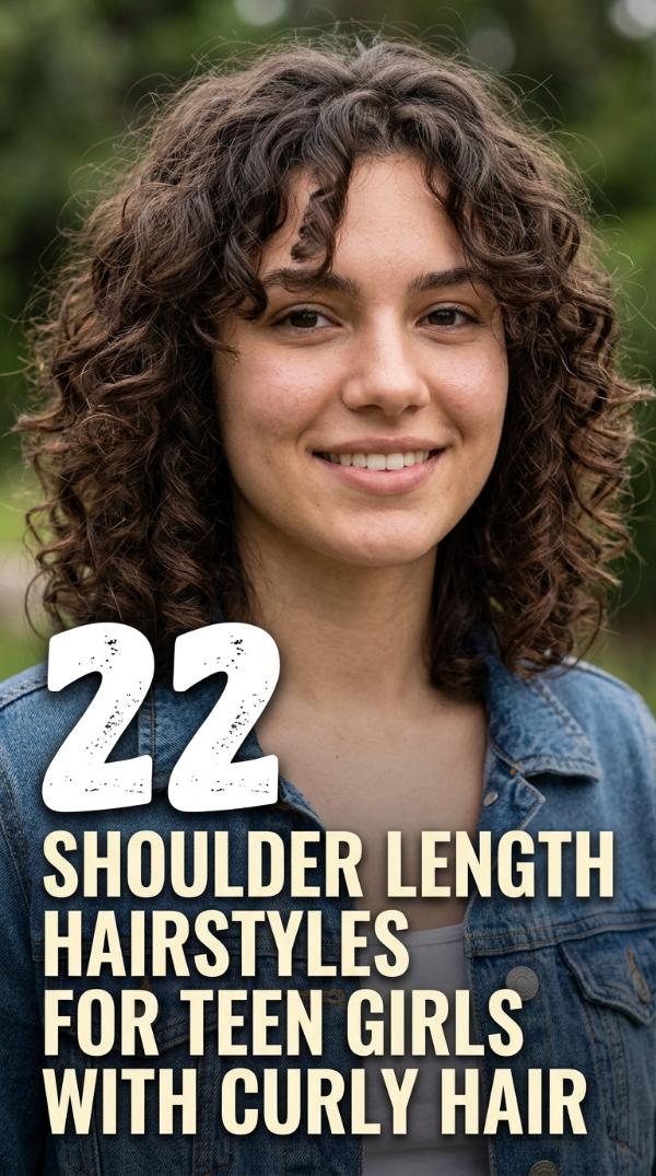 22 Shoulder Length Hairstyles for Teen Girls with Curly Hair