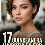 17 Quinceanera Hairstyles for Short Hair with Tiara Accents