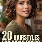 20 Hairstyles for Wrap Dress for Casual Feminine Charm