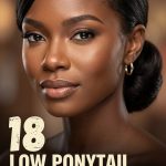 18 Low Ponytail Hairstyles for Black Women with Deep Parts