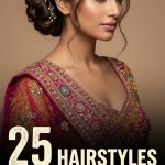 25 Hairstyles for Lehenga That Complement Heavy Dupattas