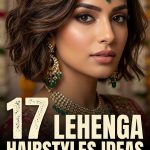 17 Lehenga Hairstyles Ideas for Short Hair for Festive Glam