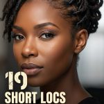 19 Short Locs Hairstyles for Women with Chic Fresh Updos