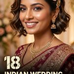 18 Indian Wedding Hairstyles for Short Hair with Ornate Clips