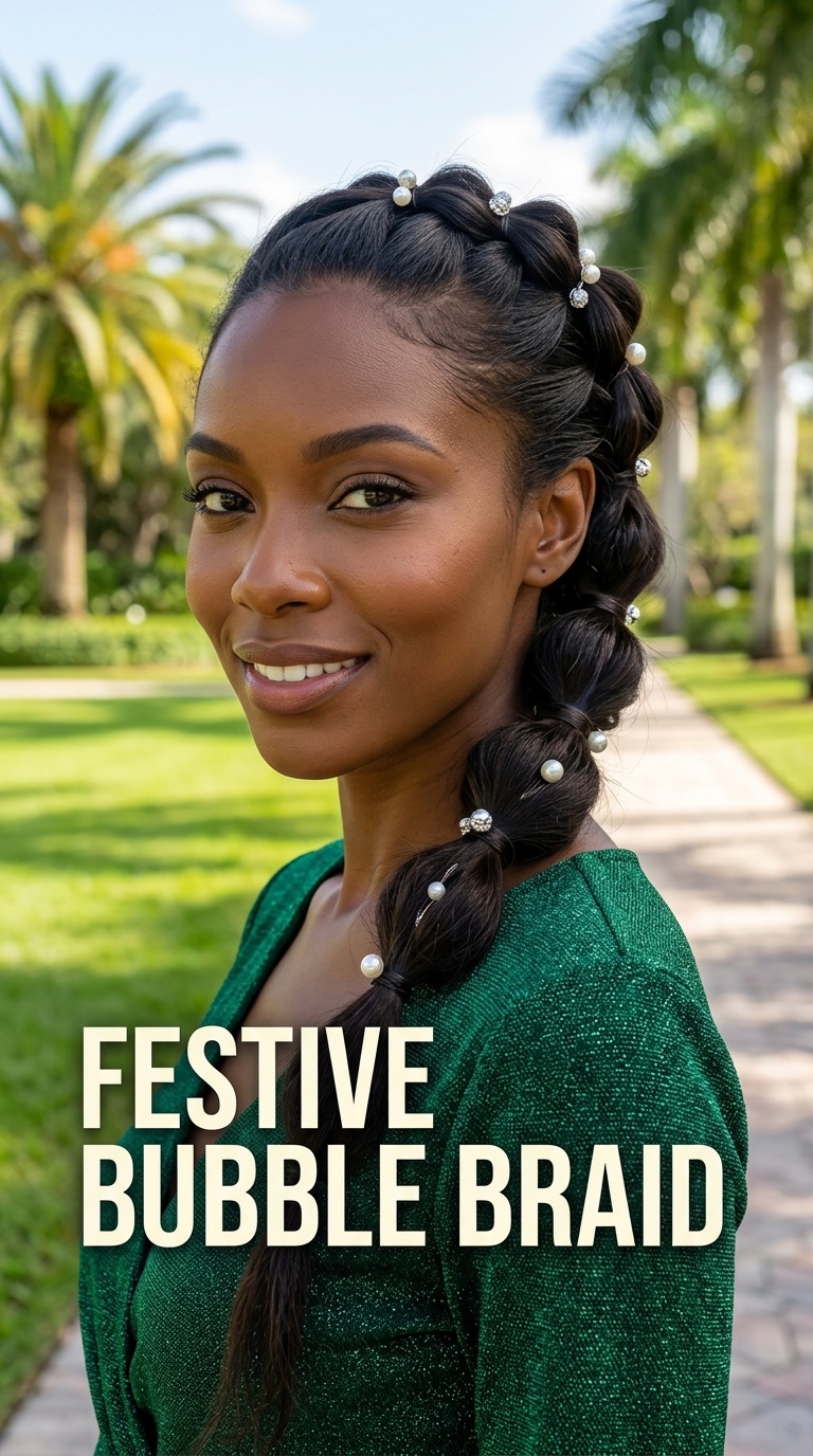 Festive Bubble Braid