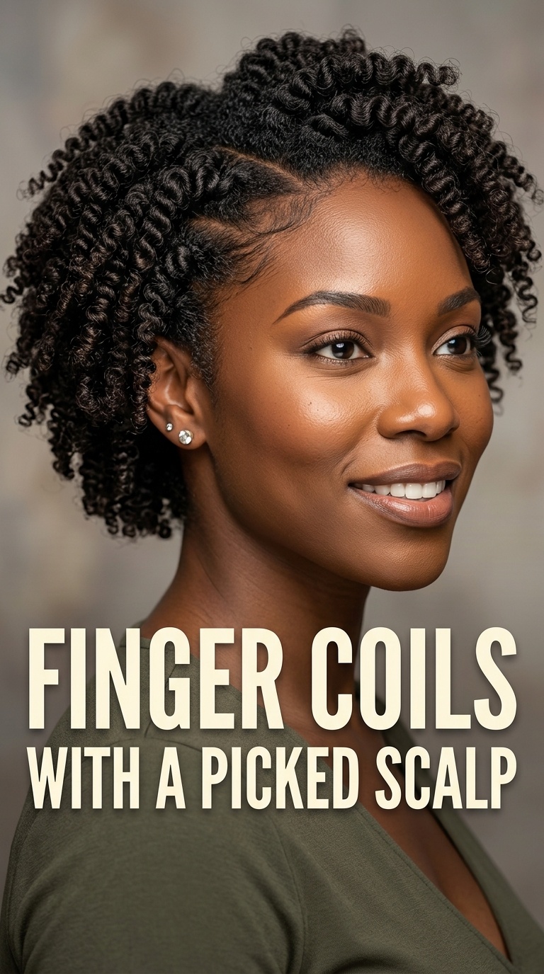 Finger Coils with a Picked Scalp