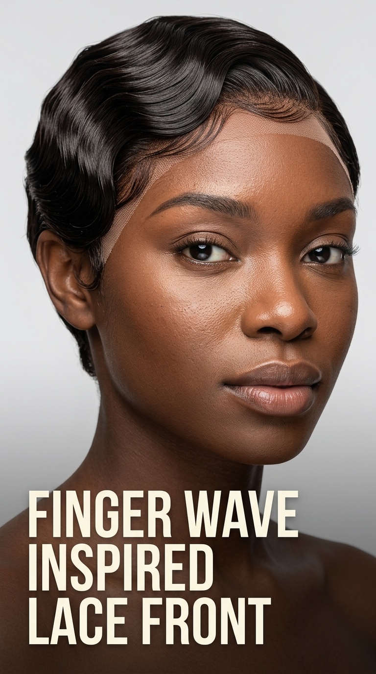Finger Wave Inspired Lace Front