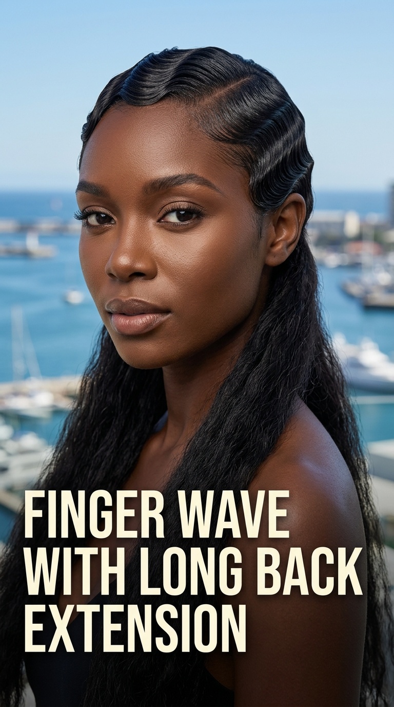 Finger Wave with Long Back Extension