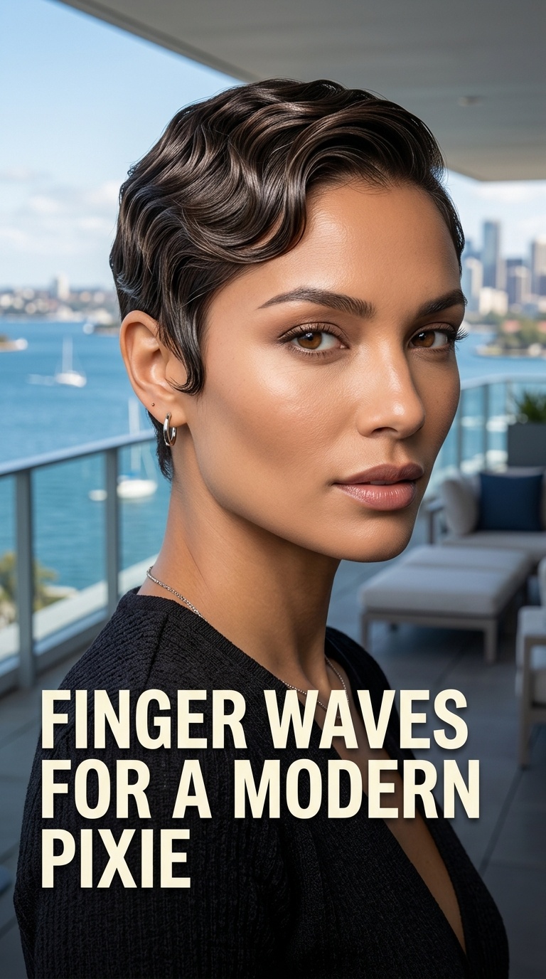 Finger Waves for a Modern Pixie