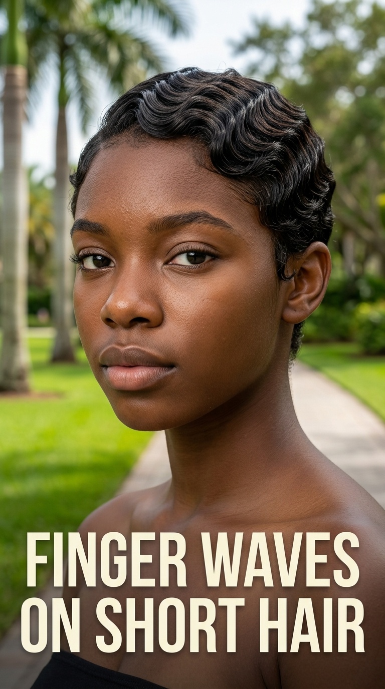 Finger Waves on Short Hair