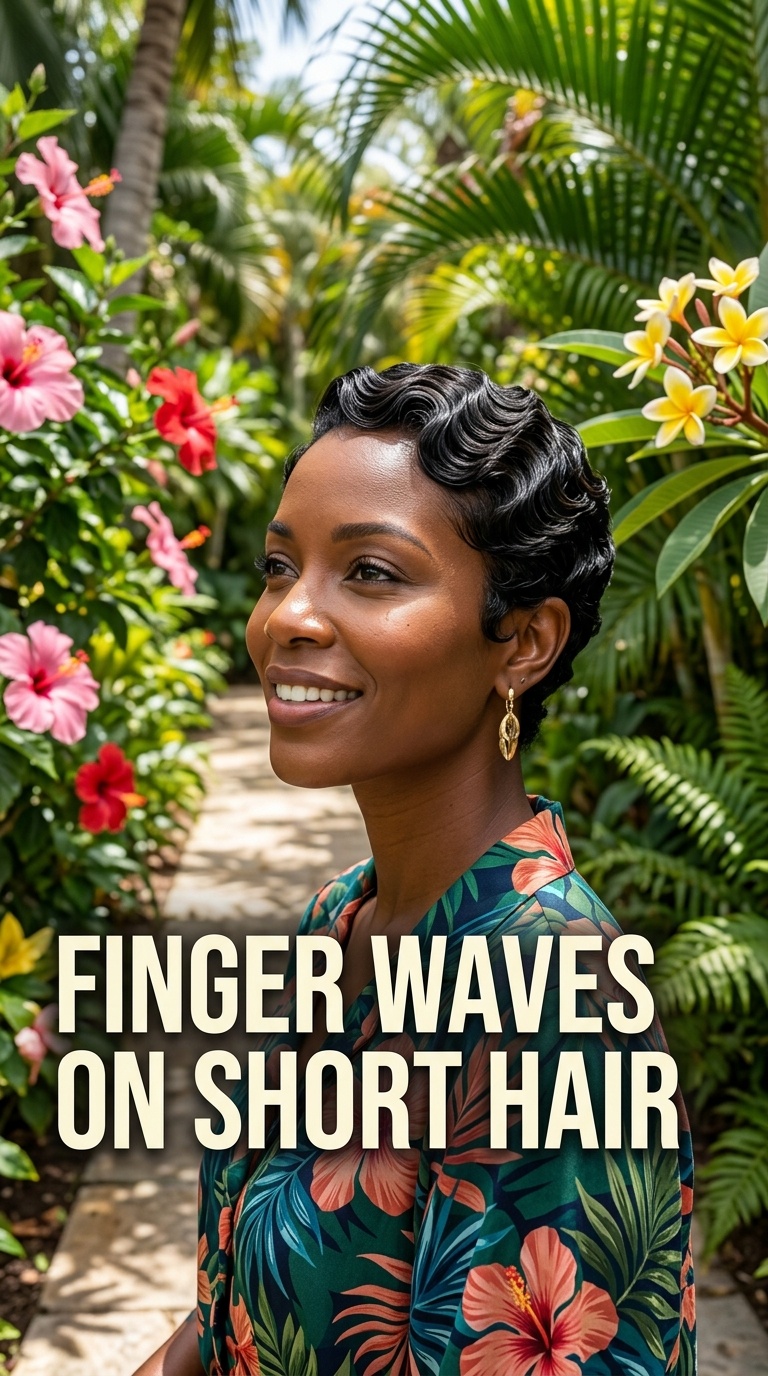 Finger Waves on Short Hair