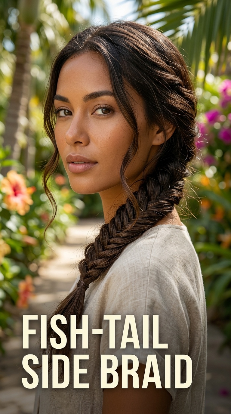 Fish-Tail Side Braid