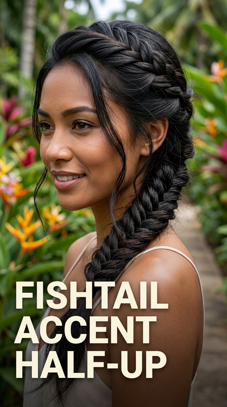 Fishtail Accent Half-Up