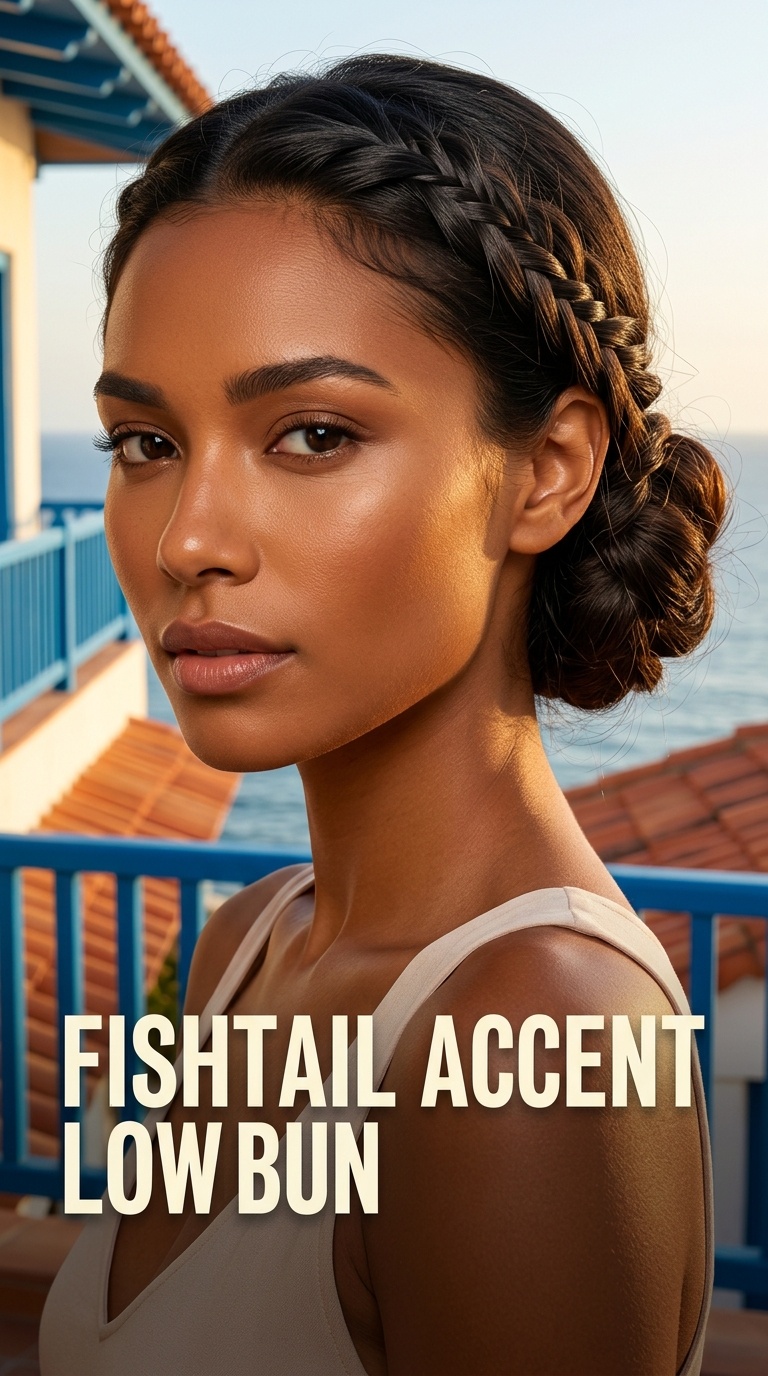Fishtail Accent Low Bun