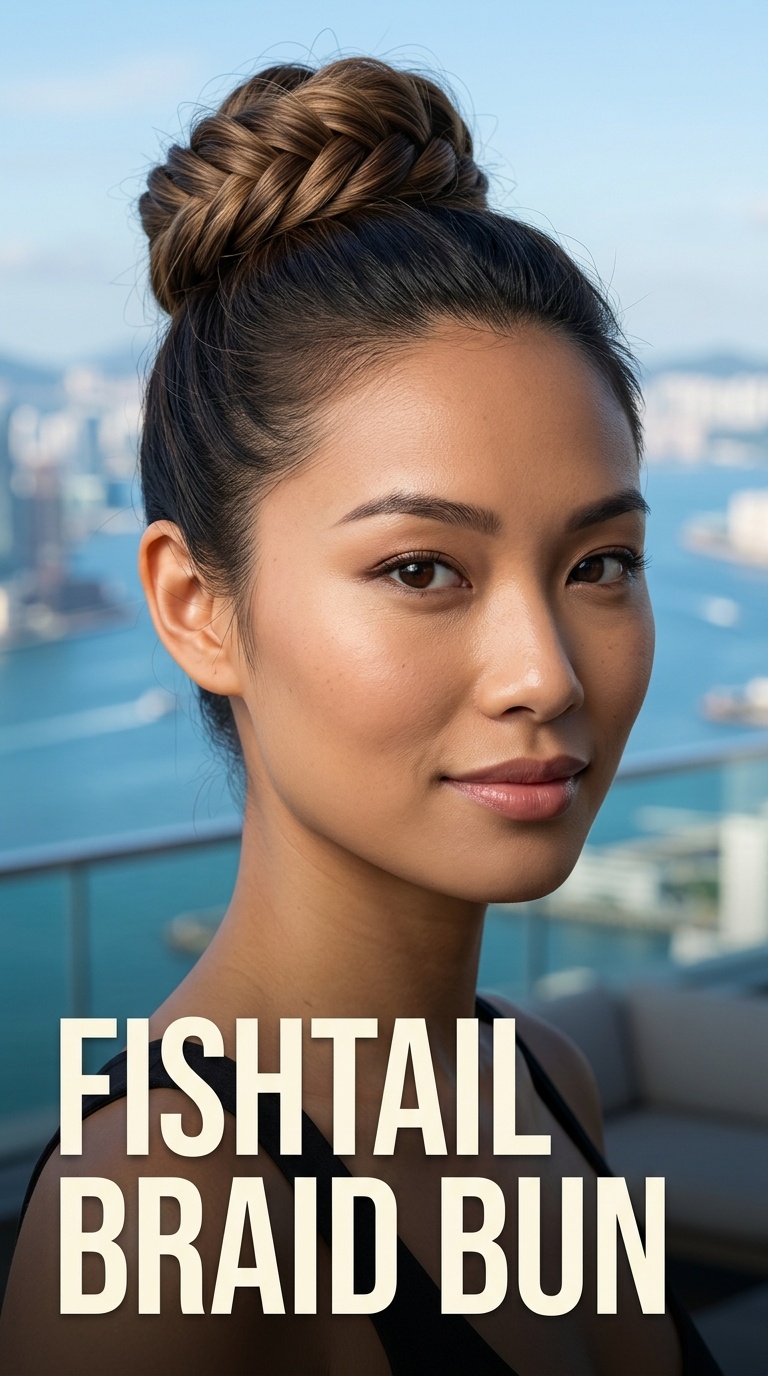Fishtail Braid Bun