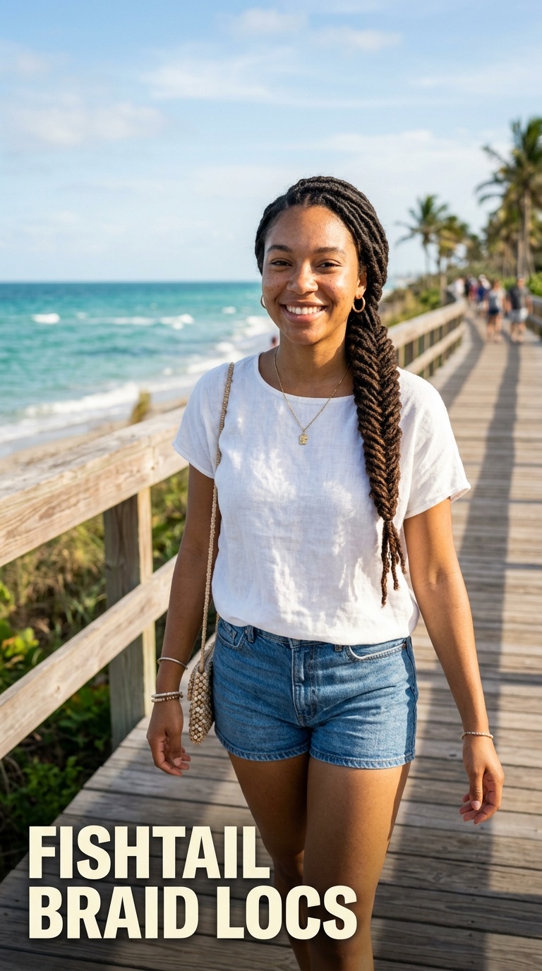 Fishtail Braid Locs