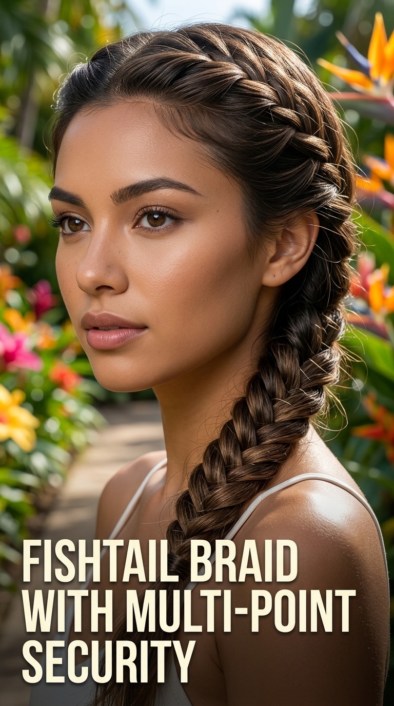 Fishtail Braid with Multi-Point Security