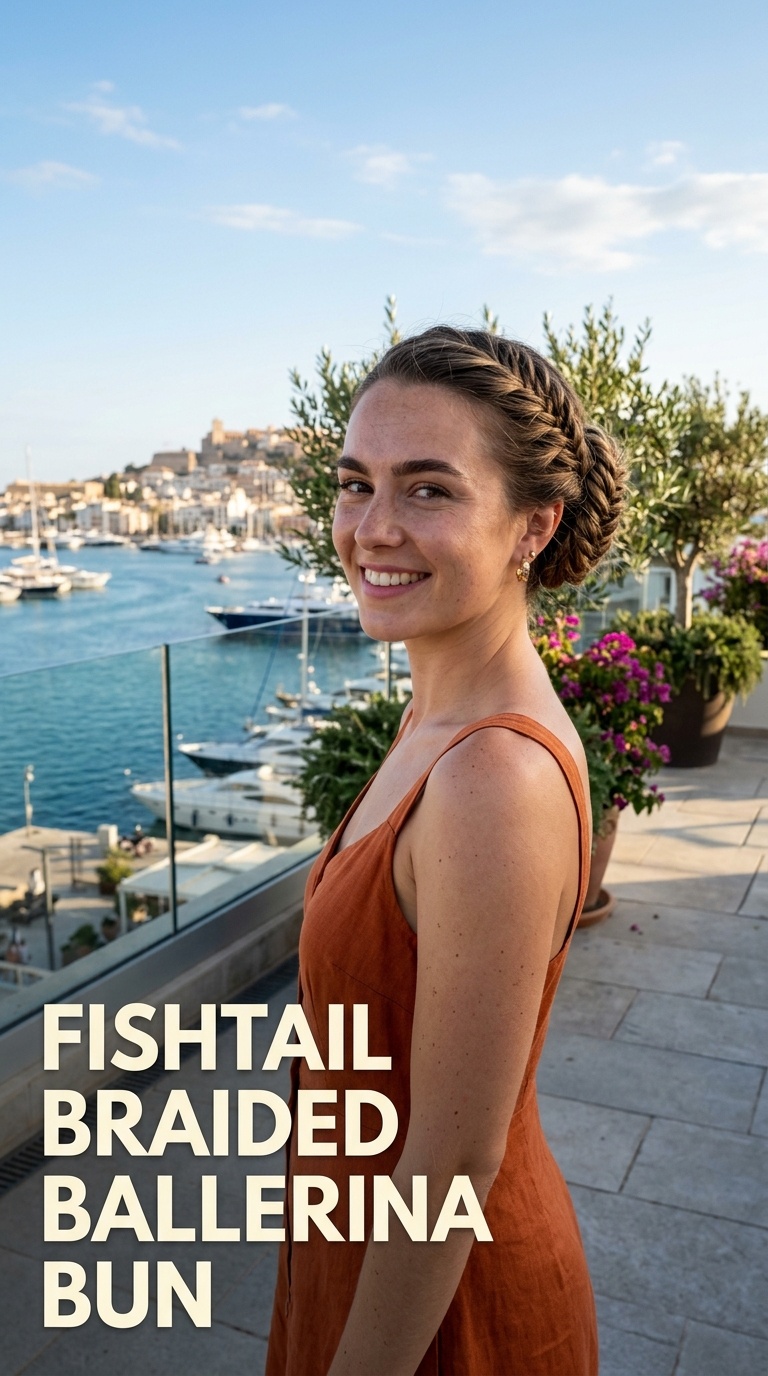 Fishtail Braided Ballerina Bun