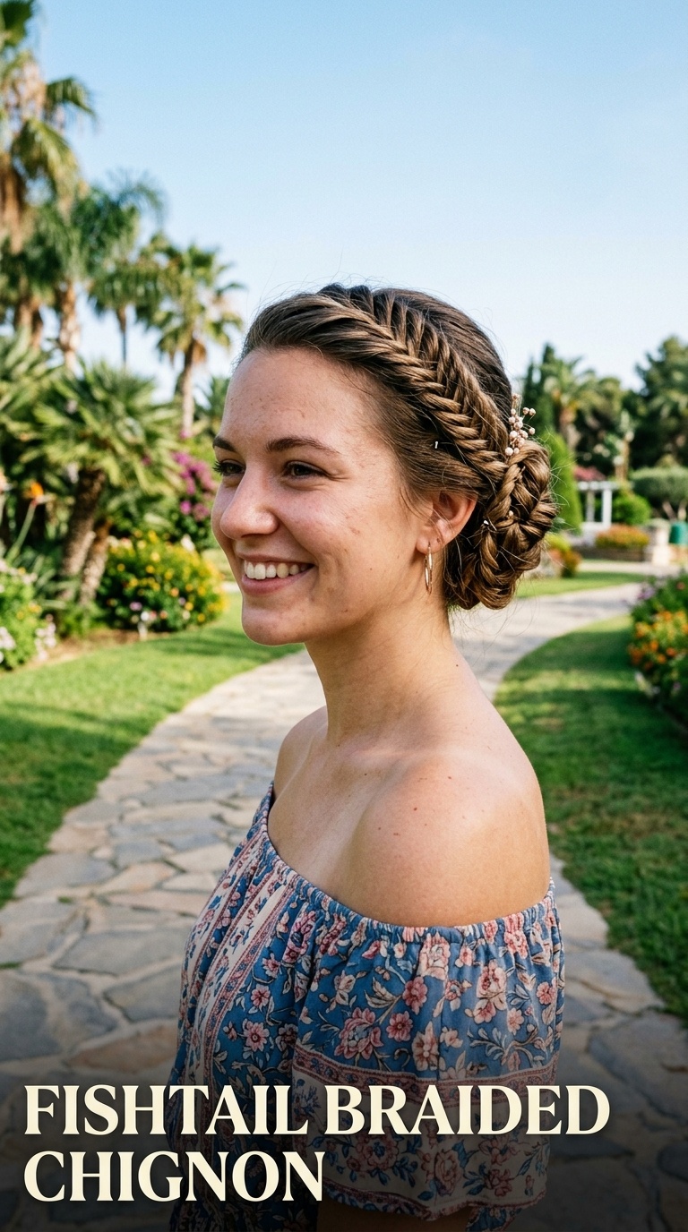 Fishtail Braided Chignon