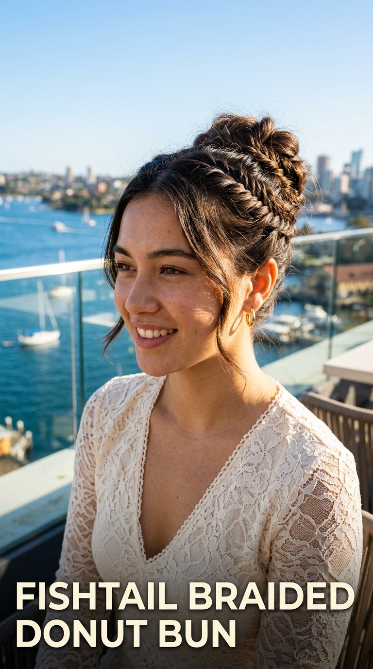 Fishtail Braided Donut Bun