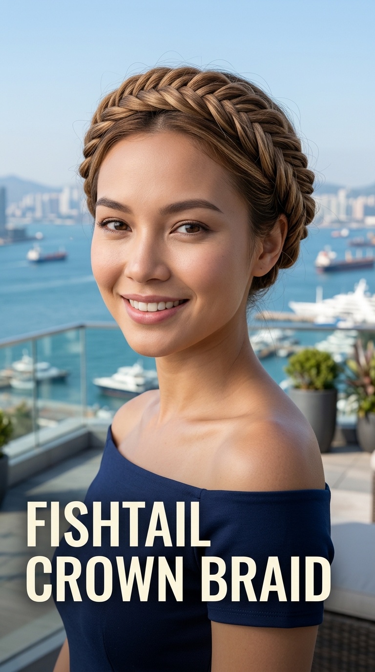 Fishtail Crown Braid