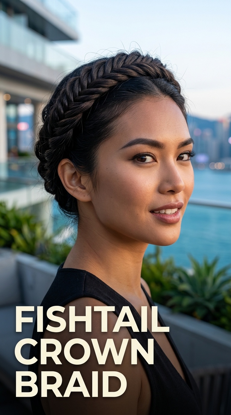 Fishtail Crown Braid
